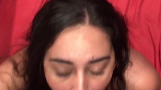 Latina Step Sister comes back for round 2 and a Facial 