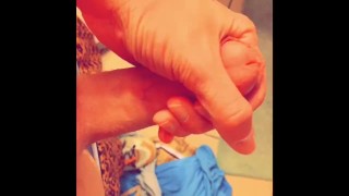 Peeping shower time ends in cumming on her big juicy ass