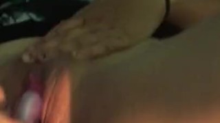 Fresh load of cum and still useing dildo 