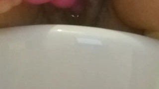 Public Restroom Pissing With Butt Plug Mature MILF