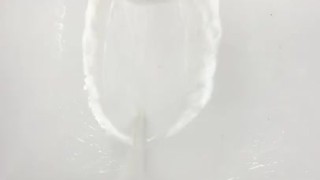 twink is so desperate to piss he pisses in dorm sink