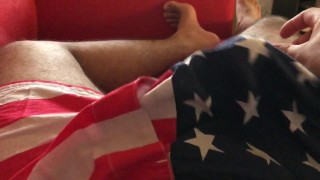 Israeli guy in intense masturbation