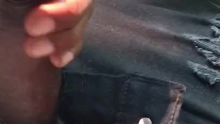 Solo jerking BBC cumshot in public after 2 round of morning sex in Chicago