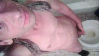Horny Transgirl Pissing Standing Up in Full View