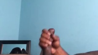 Young Black Male Masturbating and cumming