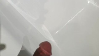 Hung football chav teen caught pissing for horny sub (floppy 17cm)