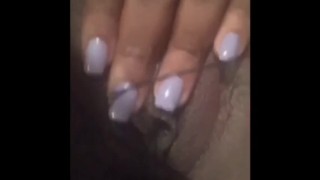 Home alone playing in wet pussy 