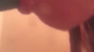 Sucking your cock in the shower 