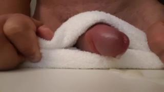 Dry humping masturbation, big load and moaning