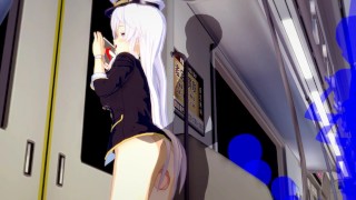 Azur Lane Enterprise Can't Hold Back on a Public Train