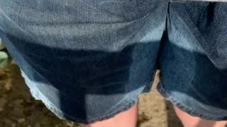 Casually Peeing My Jean Shorts