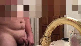 Caught my roommate shaving his dick! 