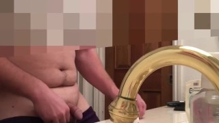 Caught my roommate shaving his dick! 