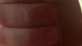 Intense SELF SUCK from an unusual sexy angle! / ORAL CREAMPIE