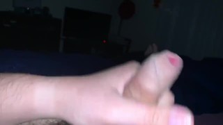 Massive uncut cum shot 