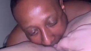 Tongue fucking my juicy pussy 