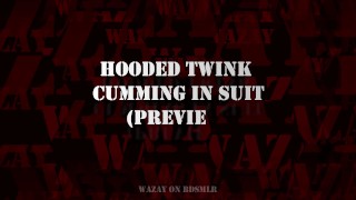Preview - Hooded Twink Cumming in Suit