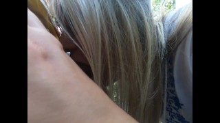 Public Blowjob and Sex - Cheating on her Boyfriend with a guy from Tinder