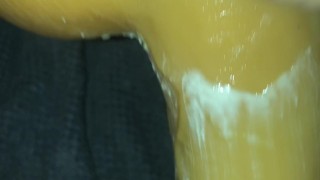 Fucking my Hole with a big Dildo