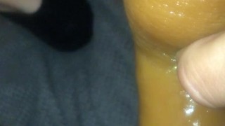 fucking my hole with Dildo