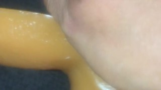 fucking with big Dildo