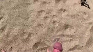 Risky Completely Nude Pissing at Nude Beach