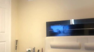 Sexy lingerie milf playing herself with big didlo