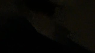 Almost caught by cop young black exhibitionist cruising intown dildo in ass