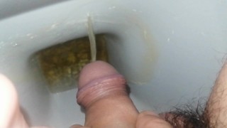 Piss in the bathroom