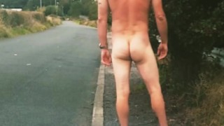 Naked in the road 