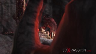 Devil fucks hard a hot college girl in the dark inferno