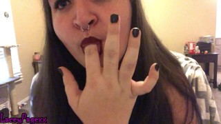 Disabled Girl Sucking On Her Fingers