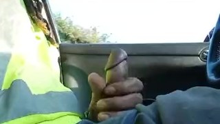 Dick play driving home after work