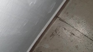 Public cumshot in the building