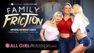 AllGirlMassage Lesbian Step-Daughters Massage MILF Mommy!