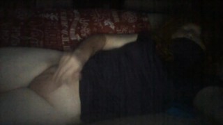 Femboy cums before bed