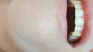 Sexy lips moan with an orgasm-littlemusclescouple