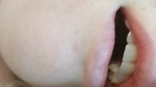Sexy lips moan with an orgasm-littlemusclescouple