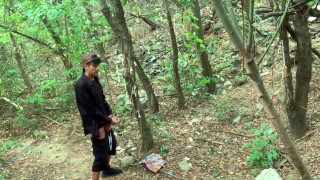 I jerk and cum at a cruising area , where condoms are on the tree and pornmagazines on the ground