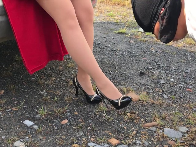 Slave Lick Shoes Mistress Pantyhose Nylon Tights Foot Fetish Femdome 