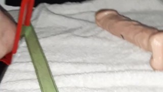 18th bday gift from Sugar barely legal teen rides dildo on trampoline Sex chair, cum hard and quick