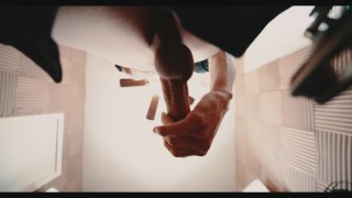 Masturbating my big cock