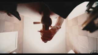 Masturbating my big cock