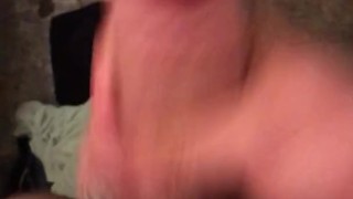 White Hairy Boy jacks off POV