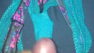 Cumming in my wife’s panties before she goes to work 