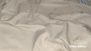 Bottom uses 10 inch dildo