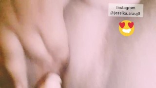 Cheia de tesão se masturbando gostoso buceta toda melhadinh @jessika.arauj0