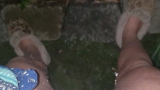 Desperate Late Night Piss Wet All Over Shoes And Shorts