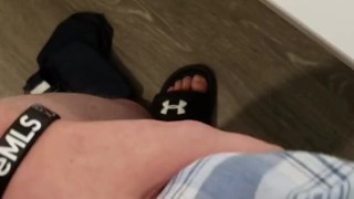 Jerking off with new boxers