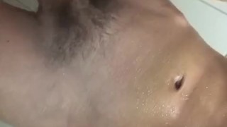 Twink Femboy Fingering in the Shower
